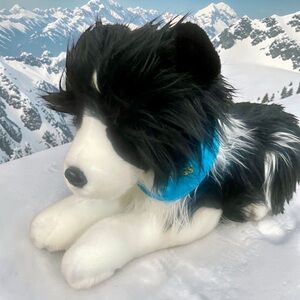 24” RARE 2008 DreamWorks Hotel for Dogs Shep Border Collie Plush FAO Schwarz Toy